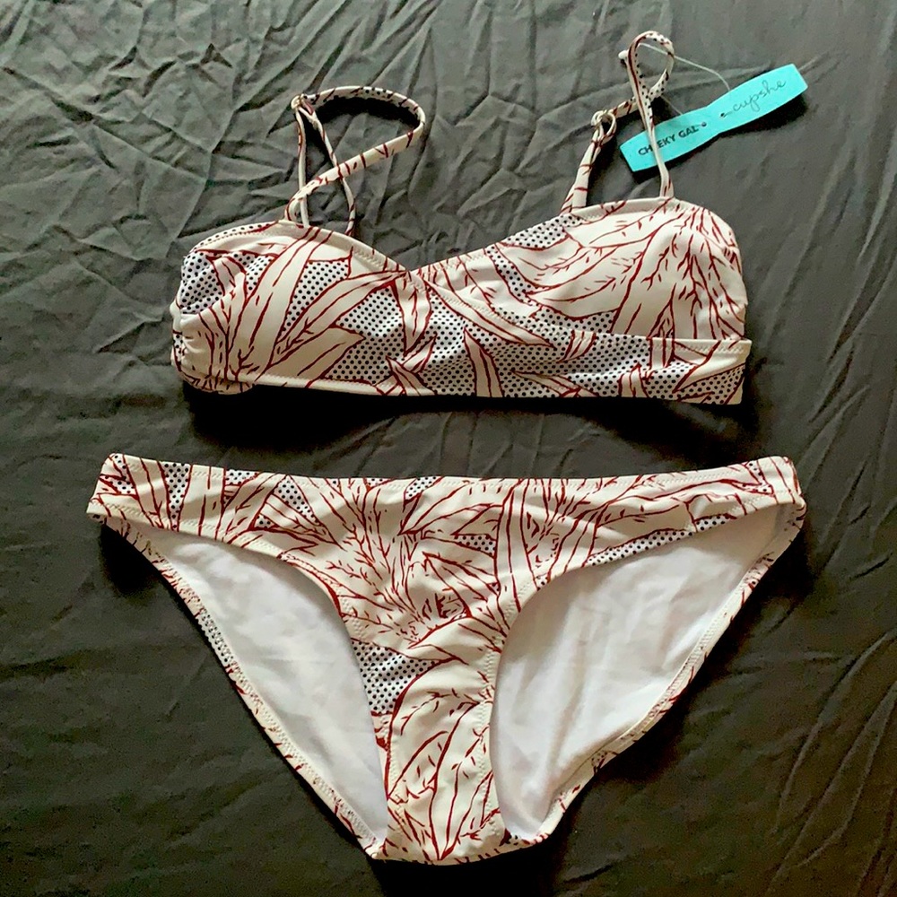 Cupshe two piece bikini bathing suit, M